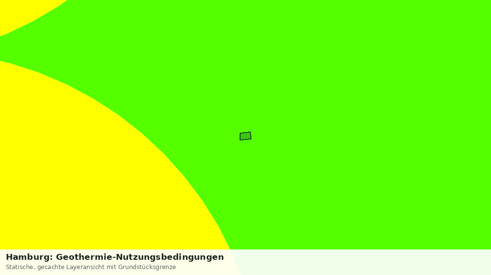 Statische Kartenansicht: Hamburg: Geothermie-Nutzungsbedingungen