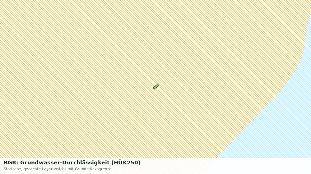 Statische Kartenansicht: BGR: Grundwasser-Durchlässigkeit (HÜK250)