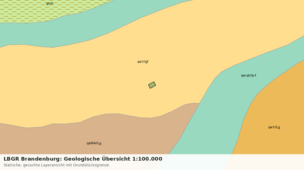 Statische Kartenansicht: LBGR Brandenburg: Geologische Übersicht 1:100.000