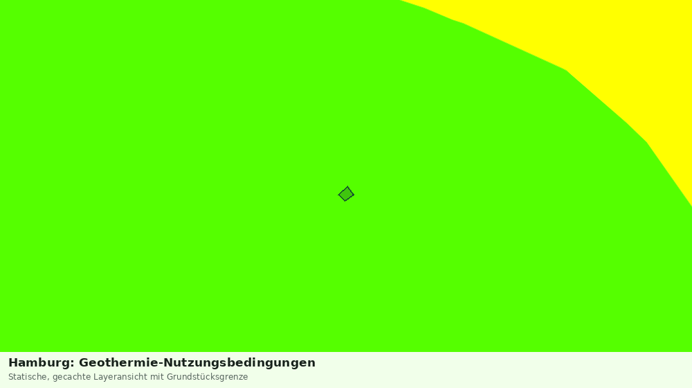 Statische Kartenansicht: Hamburg: Geothermie-Nutzungsbedingungen