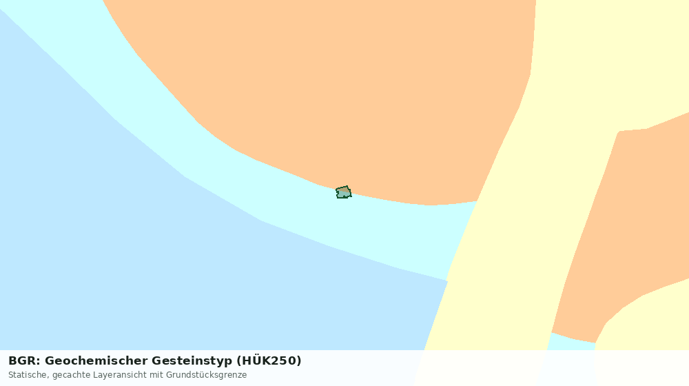 Statische Kartenansicht: BGR: Geochemischer Gesteinstyp (HÜK250)