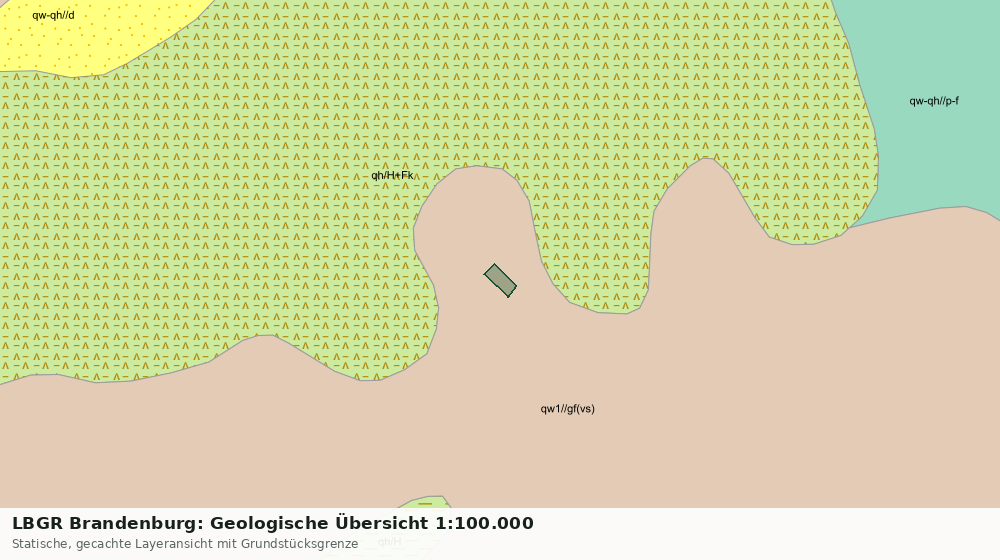 Statische Kartenansicht: LBGR Brandenburg: Geologische Übersicht 1:100.000
