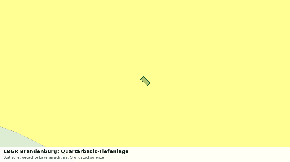 Statische Kartenansicht: LBGR Brandenburg: Quartärbasis-Tiefenlage