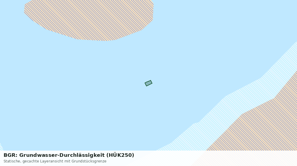 Statische Kartenansicht: BGR: Grundwasser-Durchlässigkeit (HÜK250)
