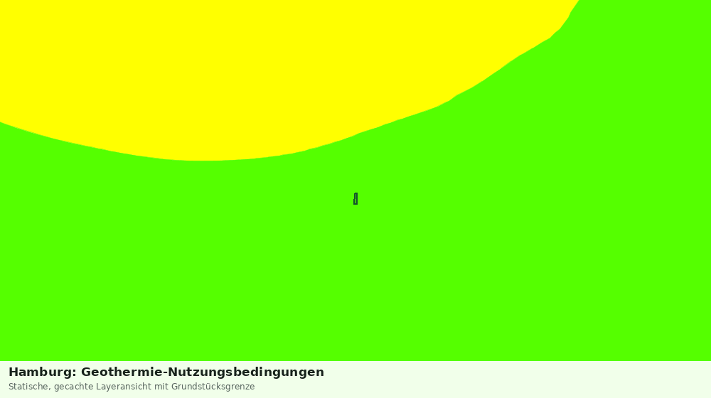 Statische Kartenansicht: Hamburg: Geothermie-Nutzungsbedingungen