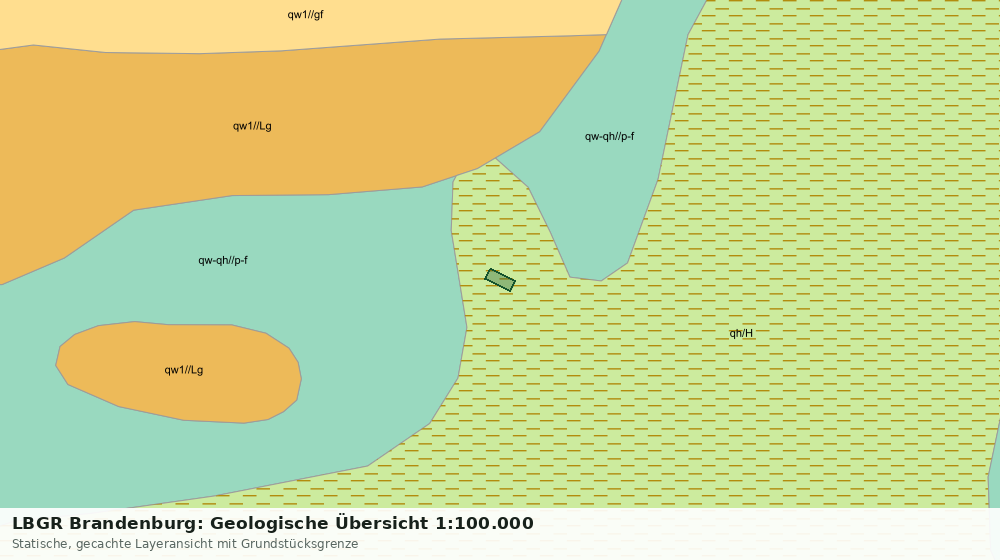 Statische Kartenansicht: LBGR Brandenburg: Geologische Übersicht 1:100.000