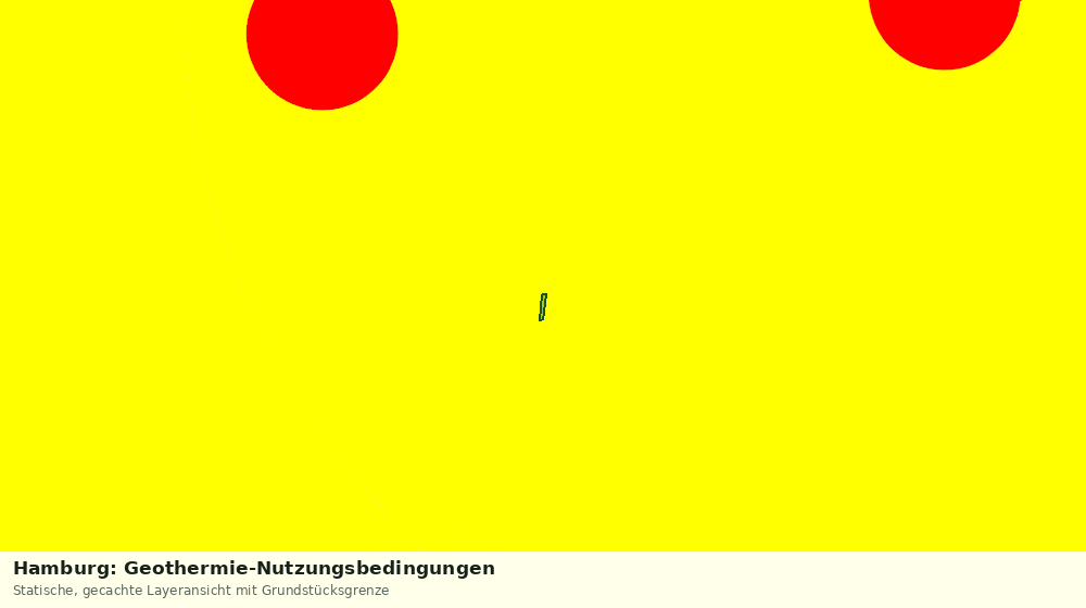 Statische Kartenansicht: Hamburg: Geothermie-Nutzungsbedingungen