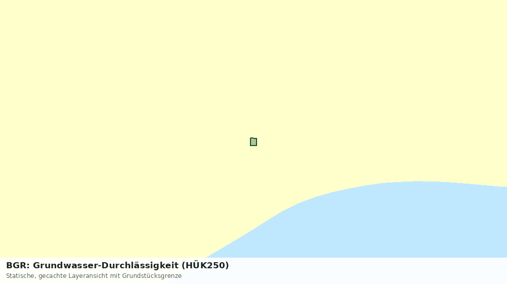 Statische Kartenansicht: BGR: Grundwasser-Durchlässigkeit (HÜK250)