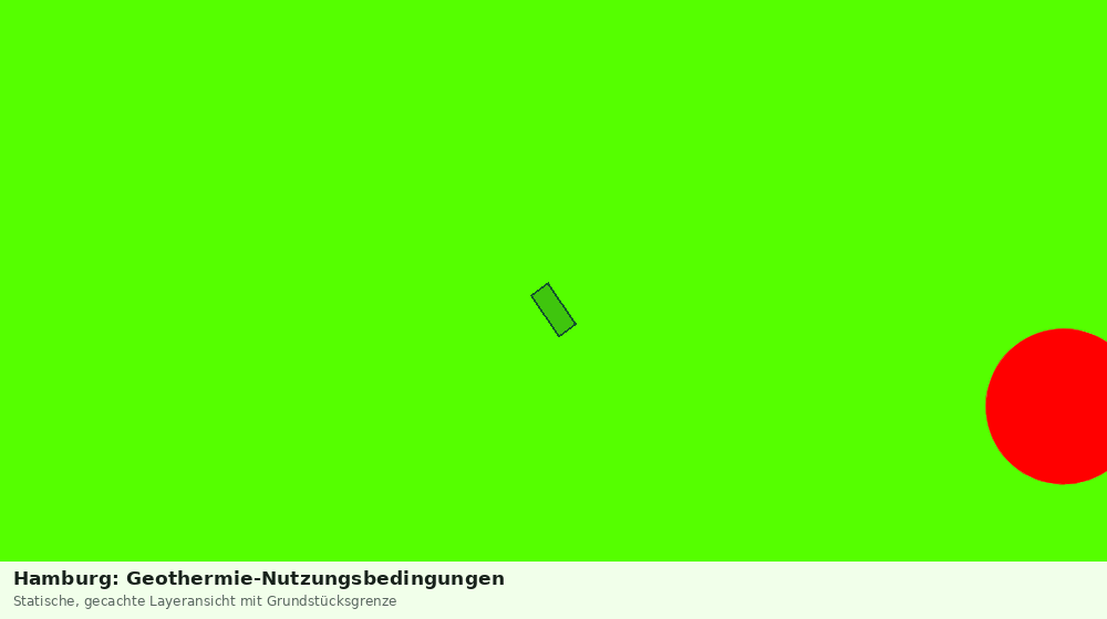 Statische Kartenansicht: Hamburg: Geothermie-Nutzungsbedingungen