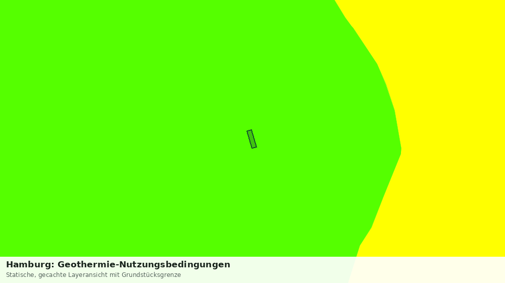 Statische Kartenansicht: Hamburg: Geothermie-Nutzungsbedingungen