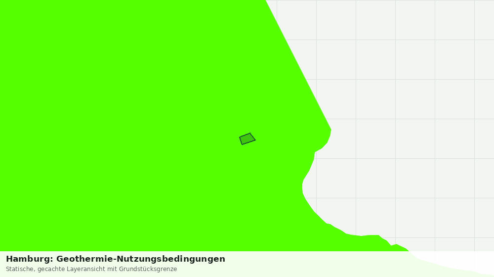 Statische Kartenansicht: Hamburg: Geothermie-Nutzungsbedingungen