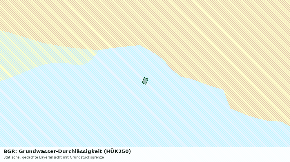 Statische Kartenansicht: BGR: Grundwasser-Durchlässigkeit (HÜK250)