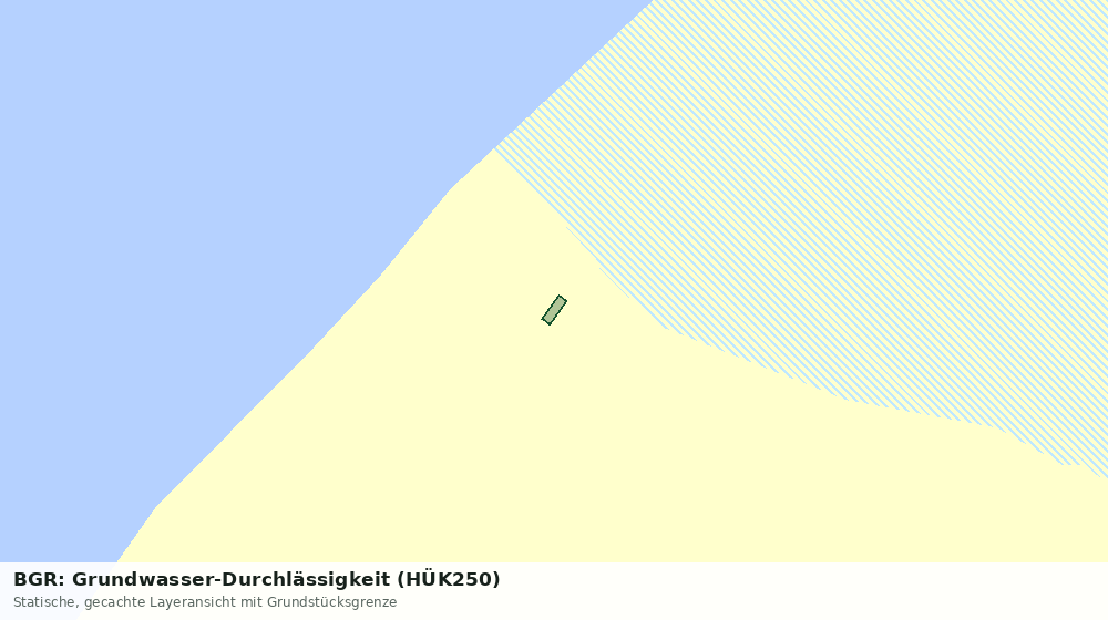 Statische Kartenansicht: BGR: Grundwasser-Durchlässigkeit (HÜK250)