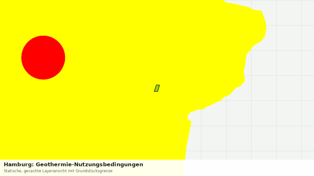 Statische Kartenansicht: Hamburg: Geothermie-Nutzungsbedingungen