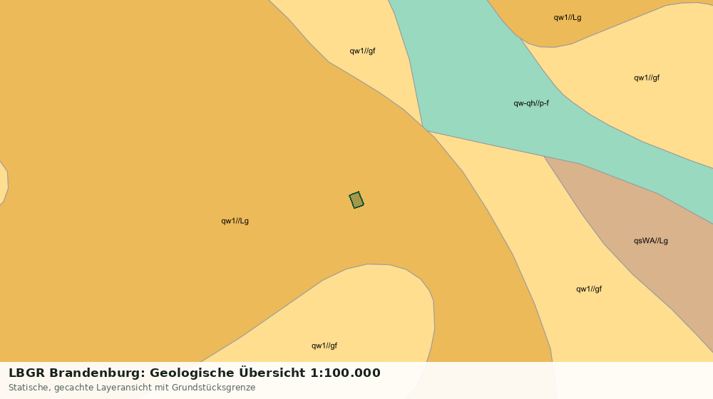 Statische Kartenansicht: LBGR Brandenburg: Geologische Übersicht 1:100.000