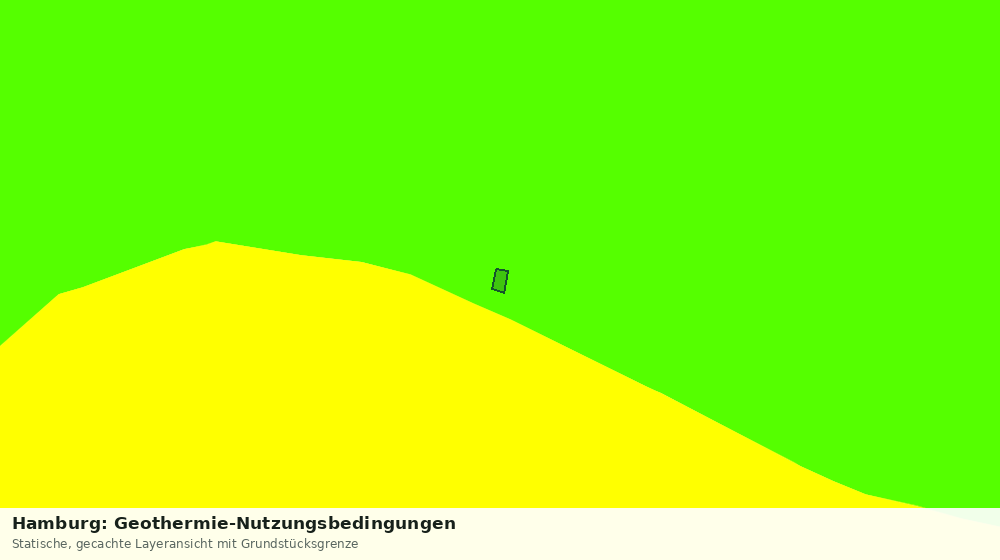 Statische Kartenansicht: Hamburg: Geothermie-Nutzungsbedingungen