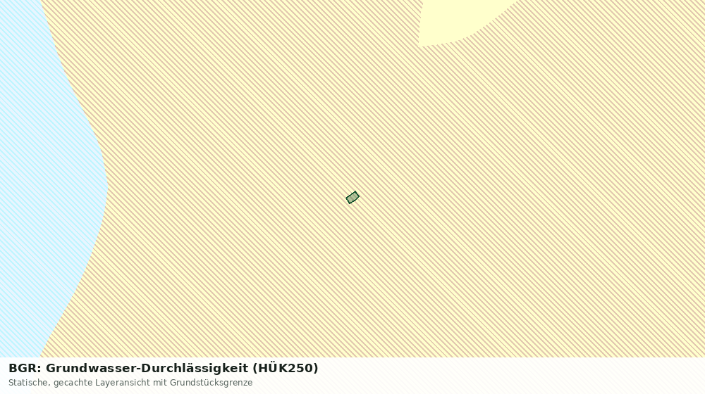 Statische Kartenansicht: BGR: Grundwasser-Durchlässigkeit (HÜK250)