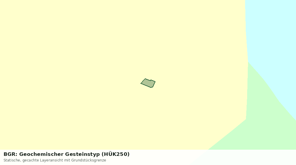 Statische Kartenansicht: BGR: Geochemischer Gesteinstyp (HÜK250)