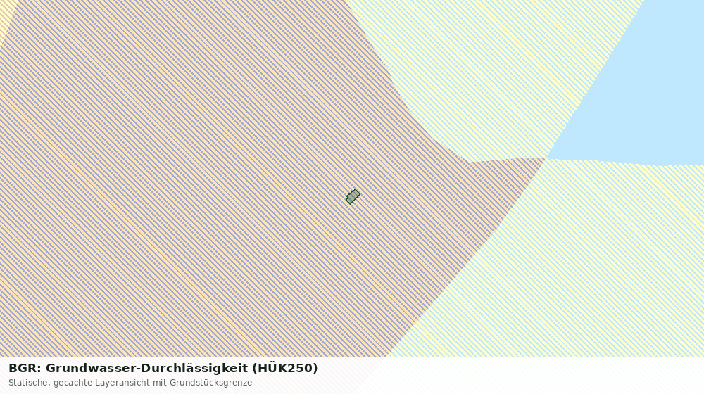 Statische Kartenansicht: BGR: Grundwasser-Durchlässigkeit (HÜK250)