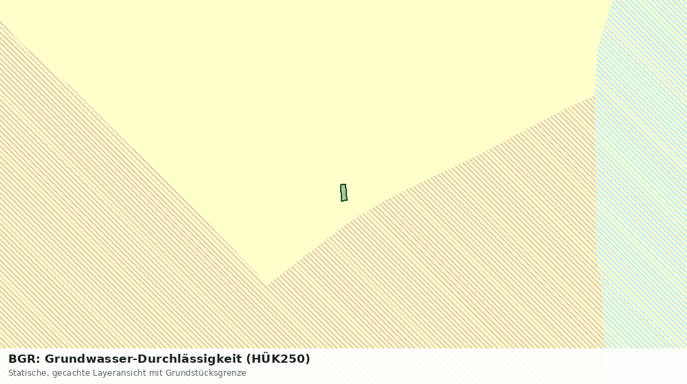 Statische Kartenansicht: BGR: Grundwasser-Durchlässigkeit (HÜK250)