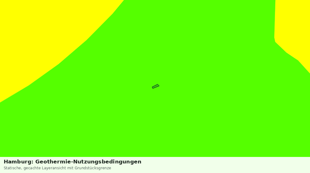 Statische Kartenansicht: Hamburg: Geothermie-Nutzungsbedingungen