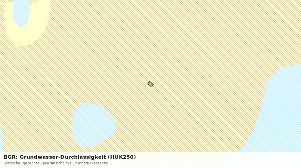 Statische Kartenansicht: BGR: Grundwasser-Durchlässigkeit (HÜK250)