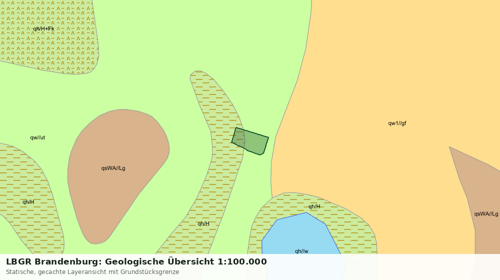 Statische Kartenansicht: LBGR Brandenburg: Geologische Übersicht 1:100.000