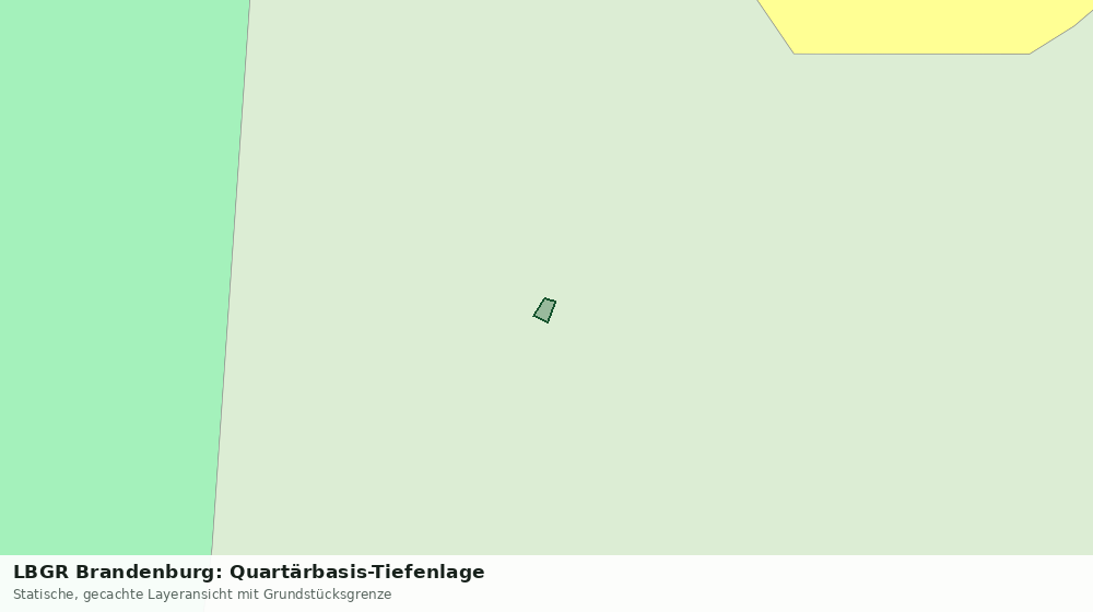 Statische Kartenansicht: LBGR Brandenburg: Quartärbasis-Tiefenlage