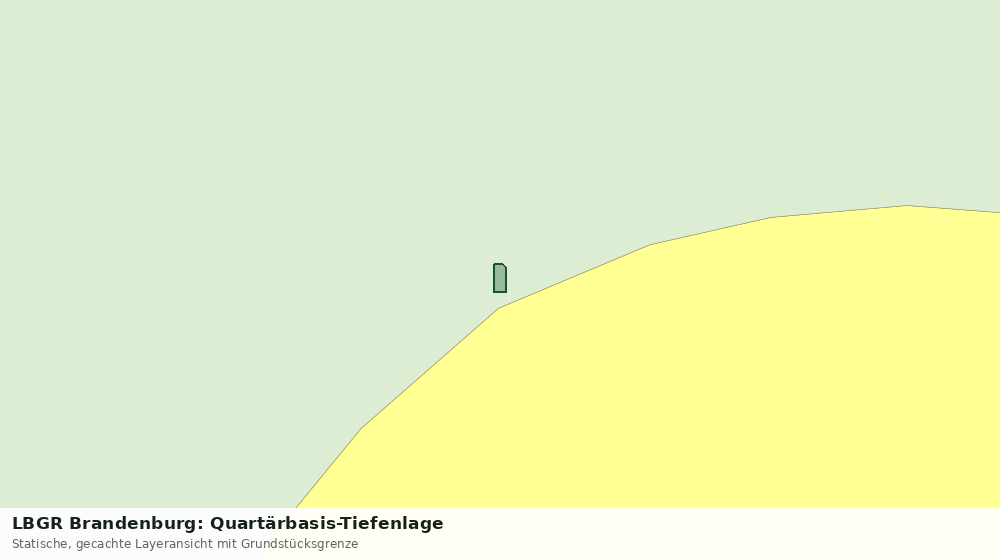 Statische Kartenansicht: LBGR Brandenburg: Quartärbasis-Tiefenlage