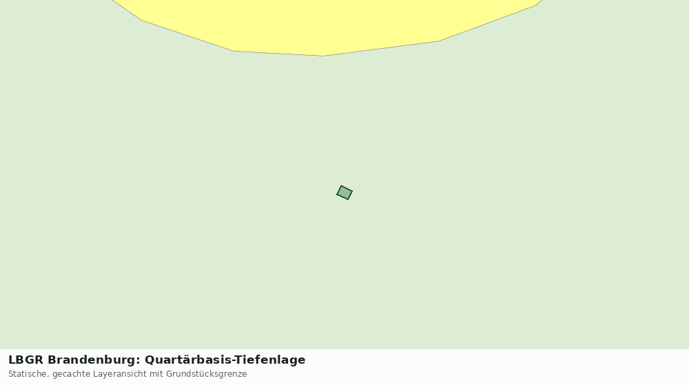 Statische Kartenansicht: LBGR Brandenburg: Quartärbasis-Tiefenlage