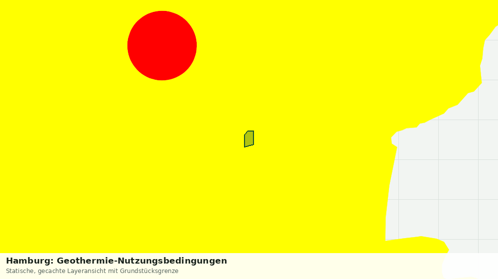 Statische Kartenansicht: Hamburg: Geothermie-Nutzungsbedingungen