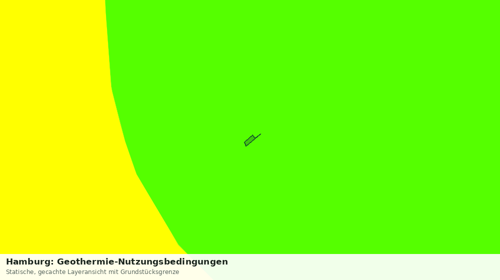 Statische Kartenansicht: Hamburg: Geothermie-Nutzungsbedingungen