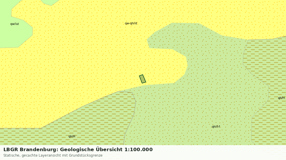 Statische Kartenansicht: LBGR Brandenburg: Geologische Übersicht 1:100.000