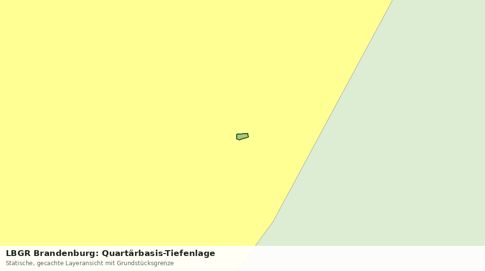 Statische Kartenansicht: LBGR Brandenburg: Quartärbasis-Tiefenlage