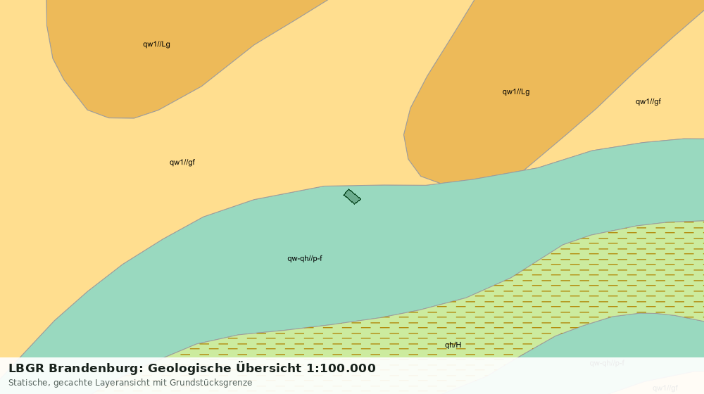Statische Kartenansicht: LBGR Brandenburg: Geologische Übersicht 1:100.000