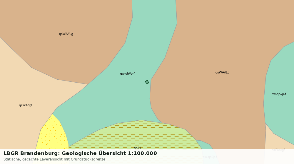 Statische Kartenansicht: LBGR Brandenburg: Geologische Übersicht 1:100.000