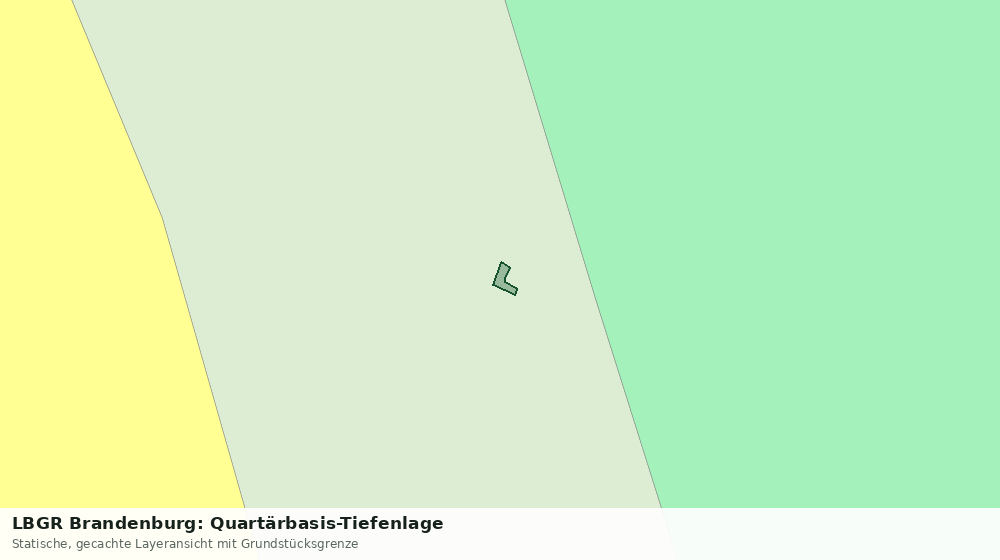Statische Kartenansicht: LBGR Brandenburg: Quartärbasis-Tiefenlage