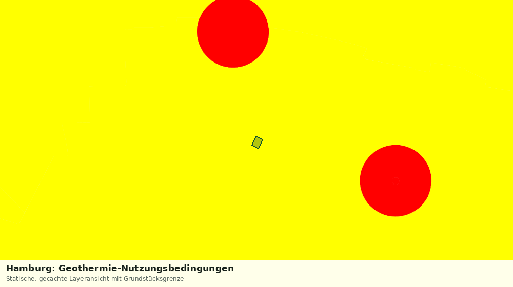 Statische Kartenansicht: Hamburg: Geothermie-Nutzungsbedingungen
