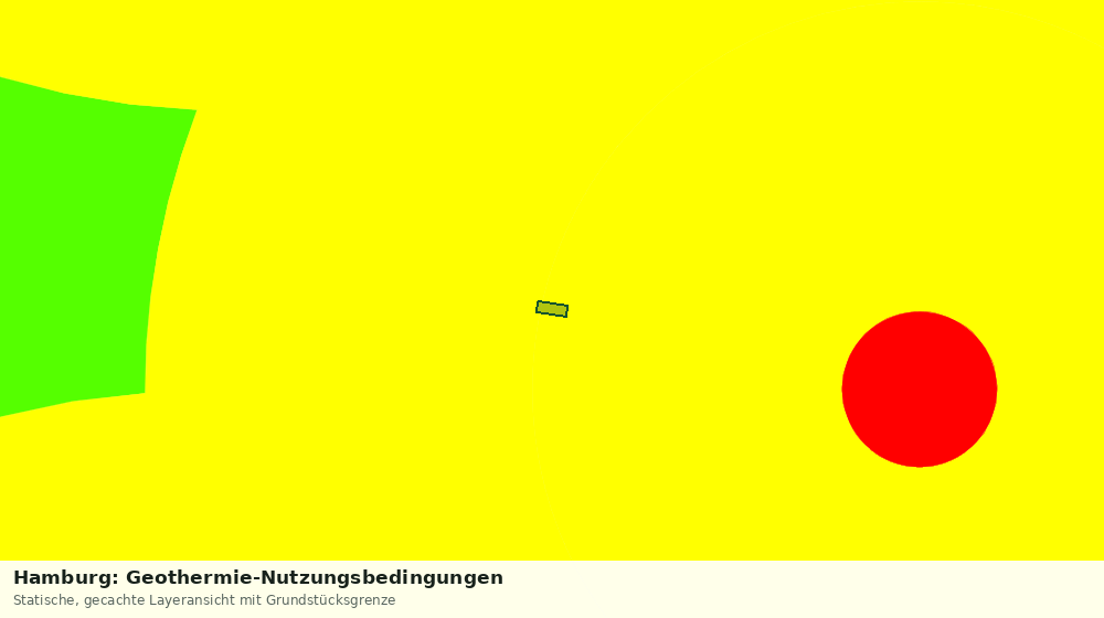 Statische Kartenansicht: Hamburg: Geothermie-Nutzungsbedingungen