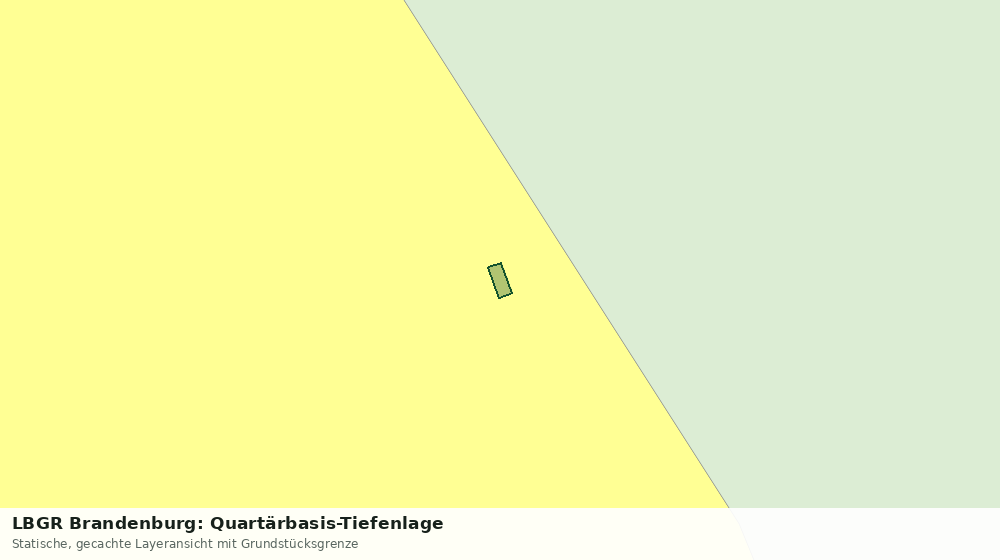 Statische Kartenansicht: LBGR Brandenburg: Quartärbasis-Tiefenlage