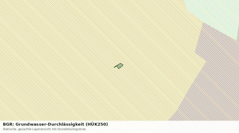 Statische Kartenansicht: BGR: Grundwasser-Durchlässigkeit (HÜK250)