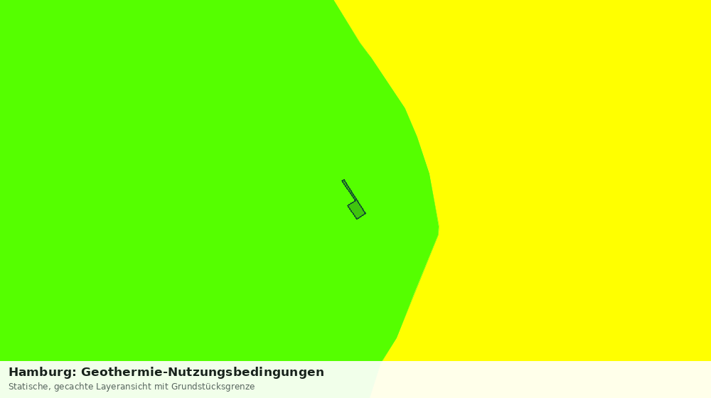Statische Kartenansicht: Hamburg: Geothermie-Nutzungsbedingungen