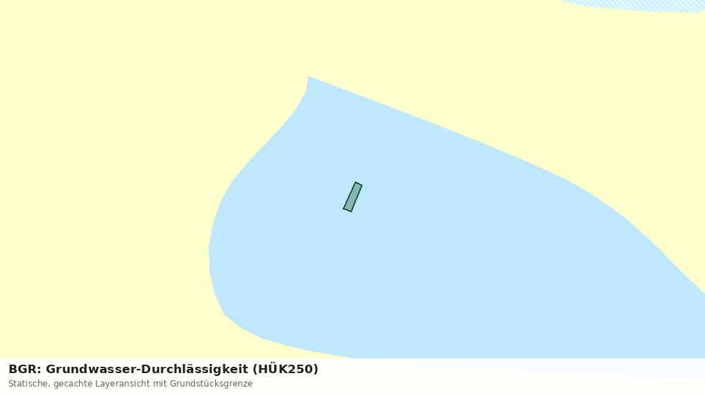 Statische Kartenansicht: BGR: Grundwasser-Durchlässigkeit (HÜK250)