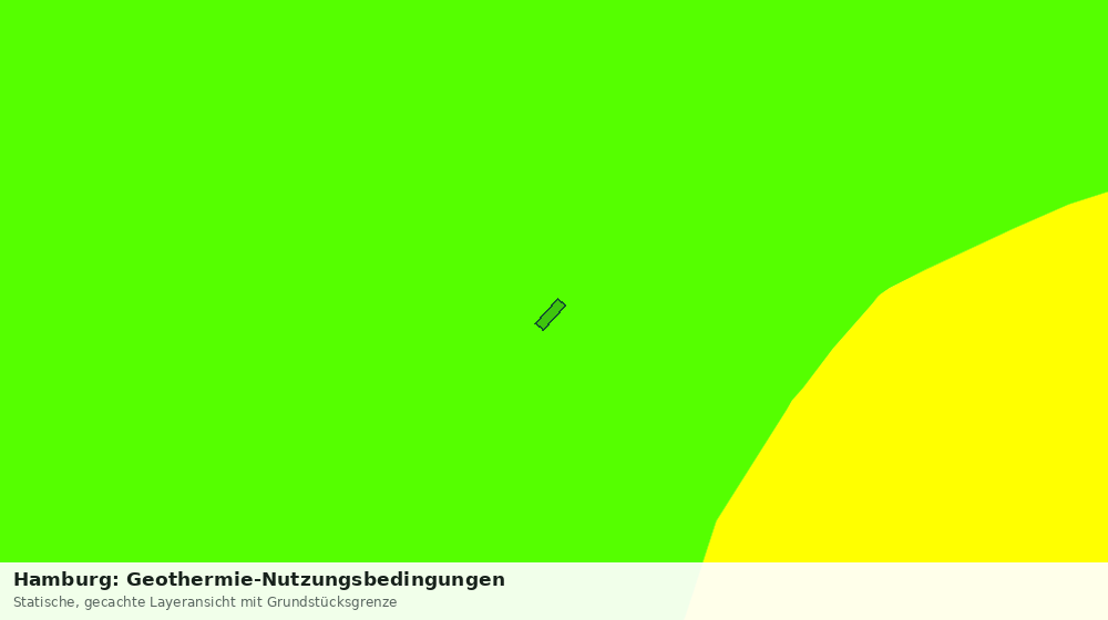 Statische Kartenansicht: Hamburg: Geothermie-Nutzungsbedingungen