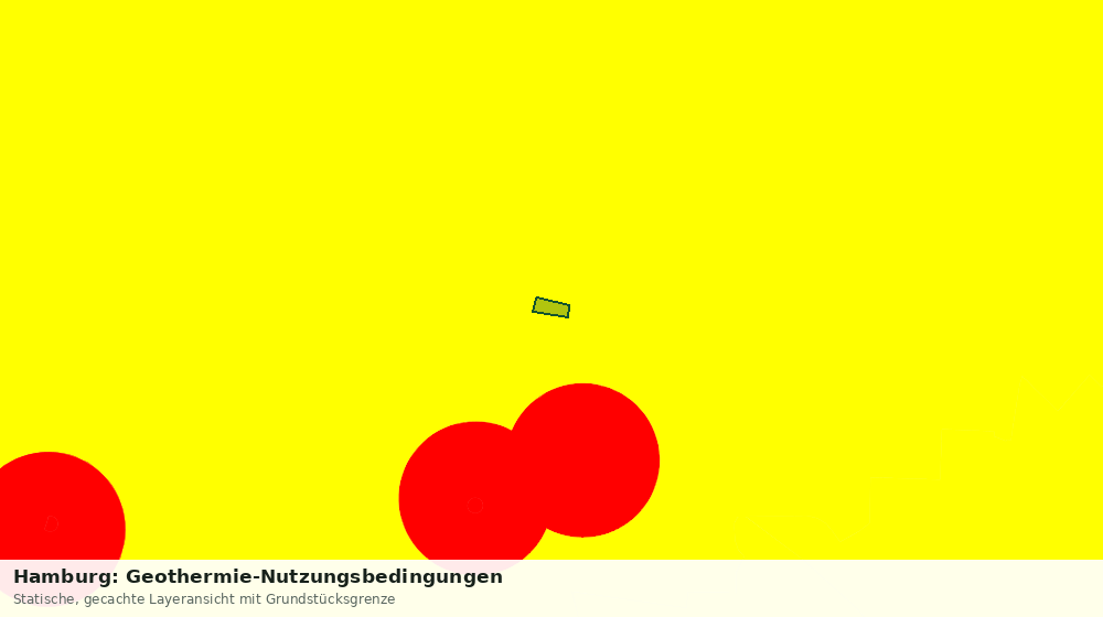 Statische Kartenansicht: Hamburg: Geothermie-Nutzungsbedingungen