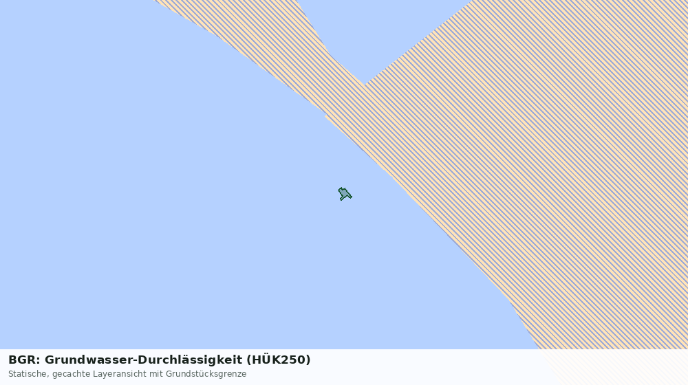 Statische Kartenansicht: BGR: Grundwasser-Durchlässigkeit (HÜK250)