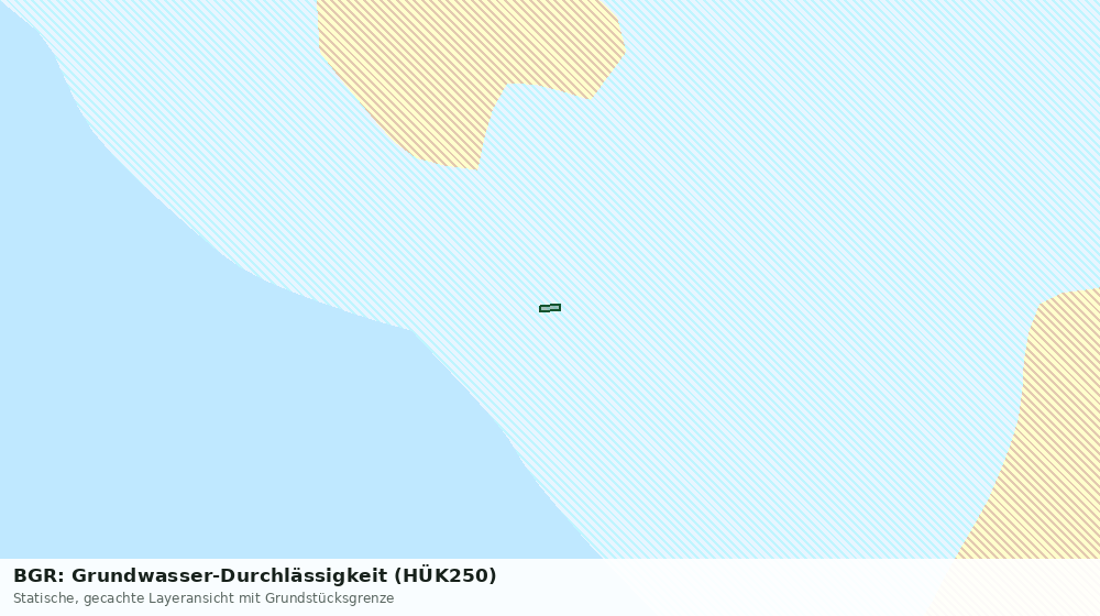 Statische Kartenansicht: BGR: Grundwasser-Durchlässigkeit (HÜK250)