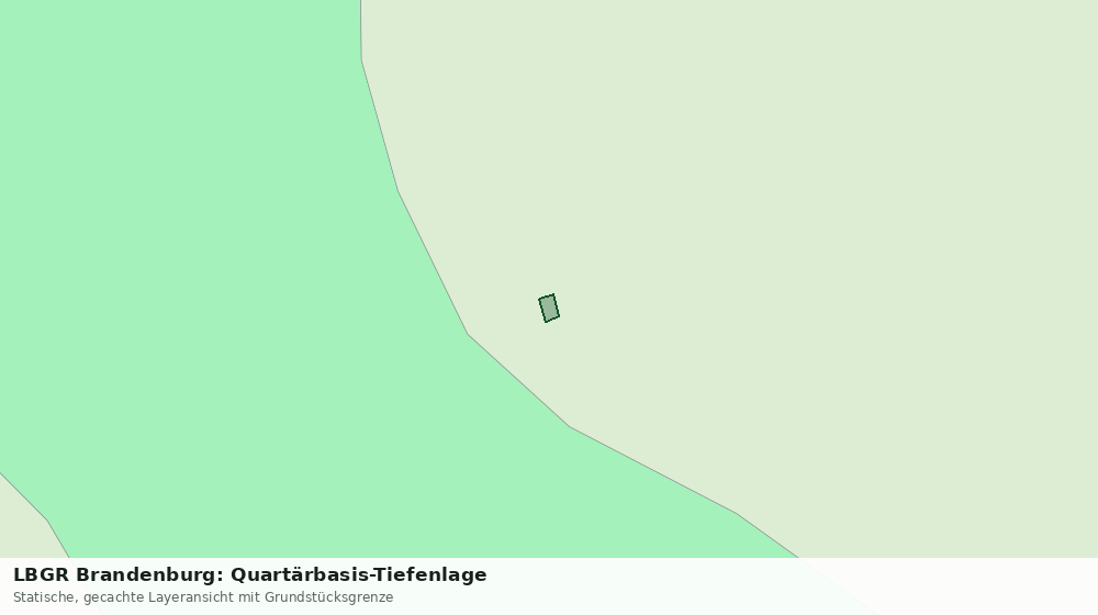 Statische Kartenansicht: LBGR Brandenburg: Quartärbasis-Tiefenlage