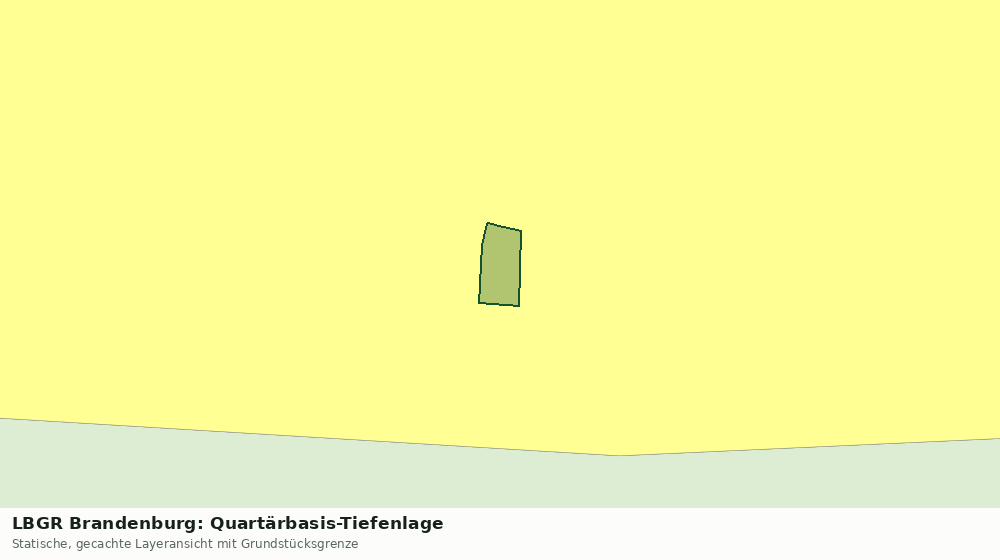 Statische Kartenansicht: LBGR Brandenburg: Quartärbasis-Tiefenlage
