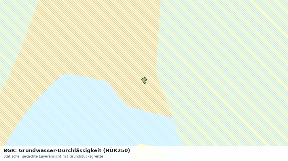 Statische Kartenansicht: BGR: Grundwasser-Durchlässigkeit (HÜK250)